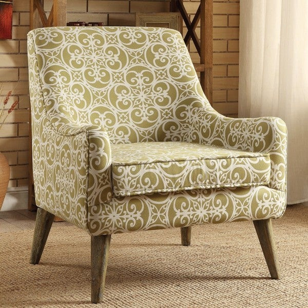 Green Accent Chairs Living Room
 Shop Monoco Estate Green Patterened Living Room Accent