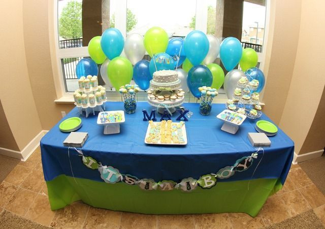 Green Baby Shower Decor
 Blue and Green Baby Shower Decor it doesn t have to be