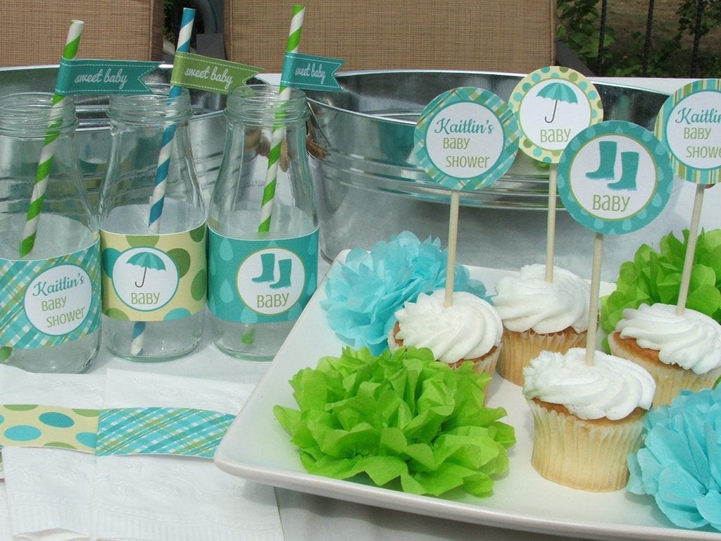 Green Baby Shower Decor
 Blue And Green Baby Shower Decorations