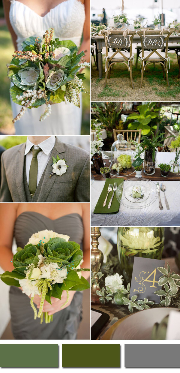 Green Wedding Colors
 Kale Green Wedding Color Ideas for 2017 Spring & Summer