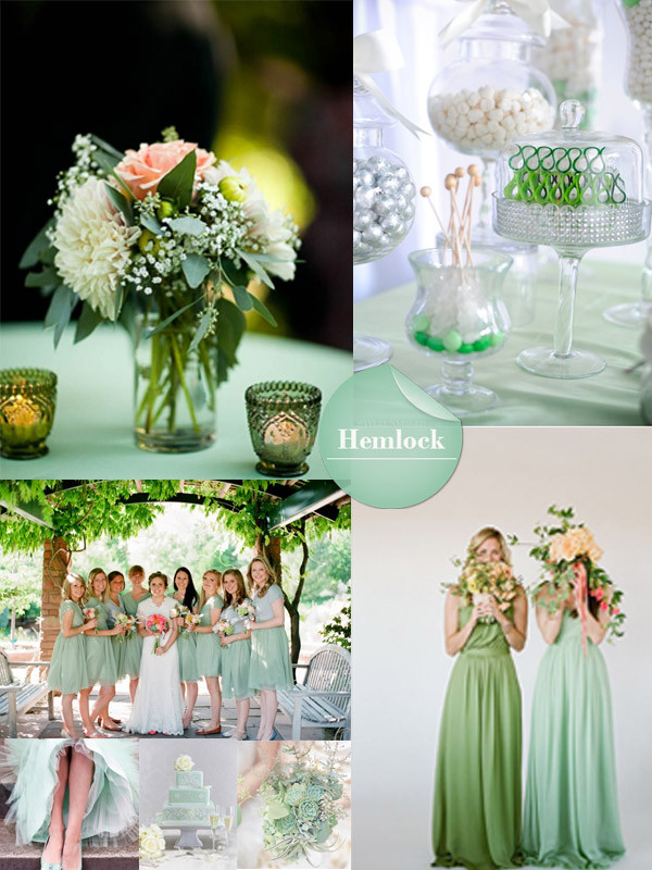Green Wedding Colors
 2014 Spring Wedding Colors & Trends