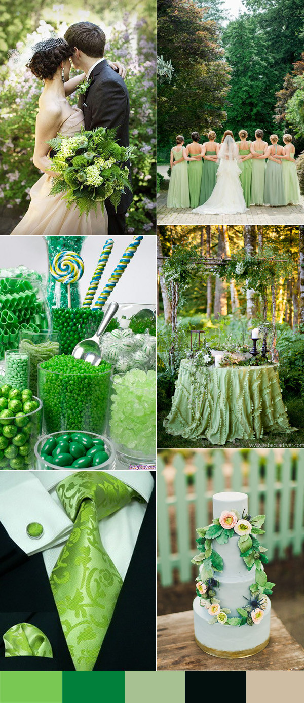 Green Wedding Colors
 Calgary wedding blog Top 10 Wedding Colors for Spring 2016