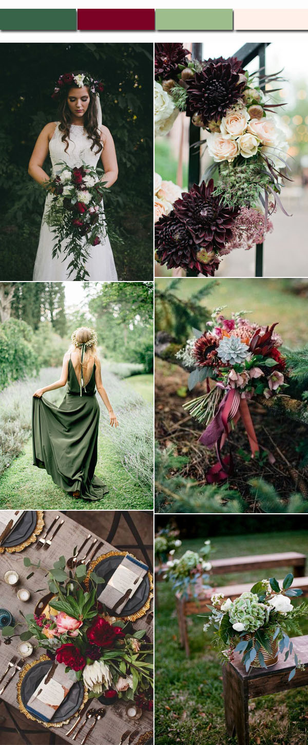 Green Wedding Colors
 Fall Wedding Color Ideas – Stylish Wedd Blog