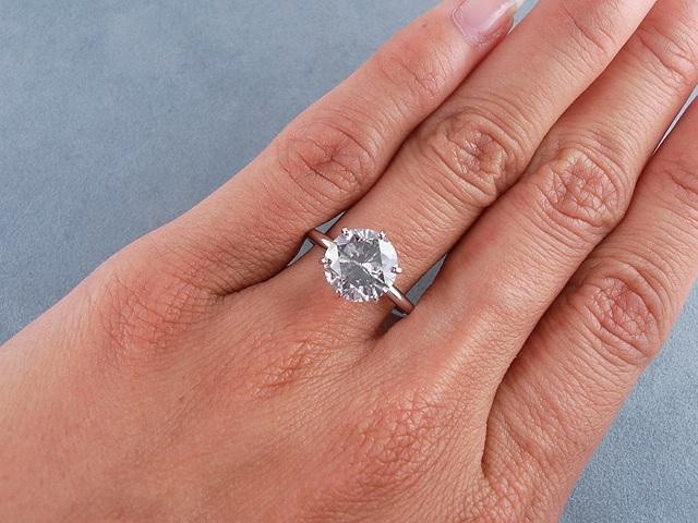 Grey Diamond Engagement Rings
 Fancy Grey Diamond Engagement Ring