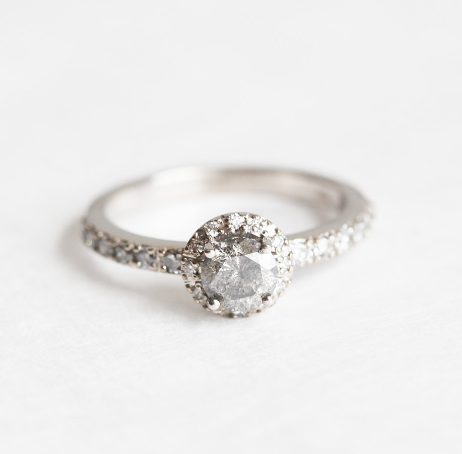 Grey Diamond Engagement Rings
 Grey Diamond Ring Grey Diamond Engagement Ring Brilliant Cut