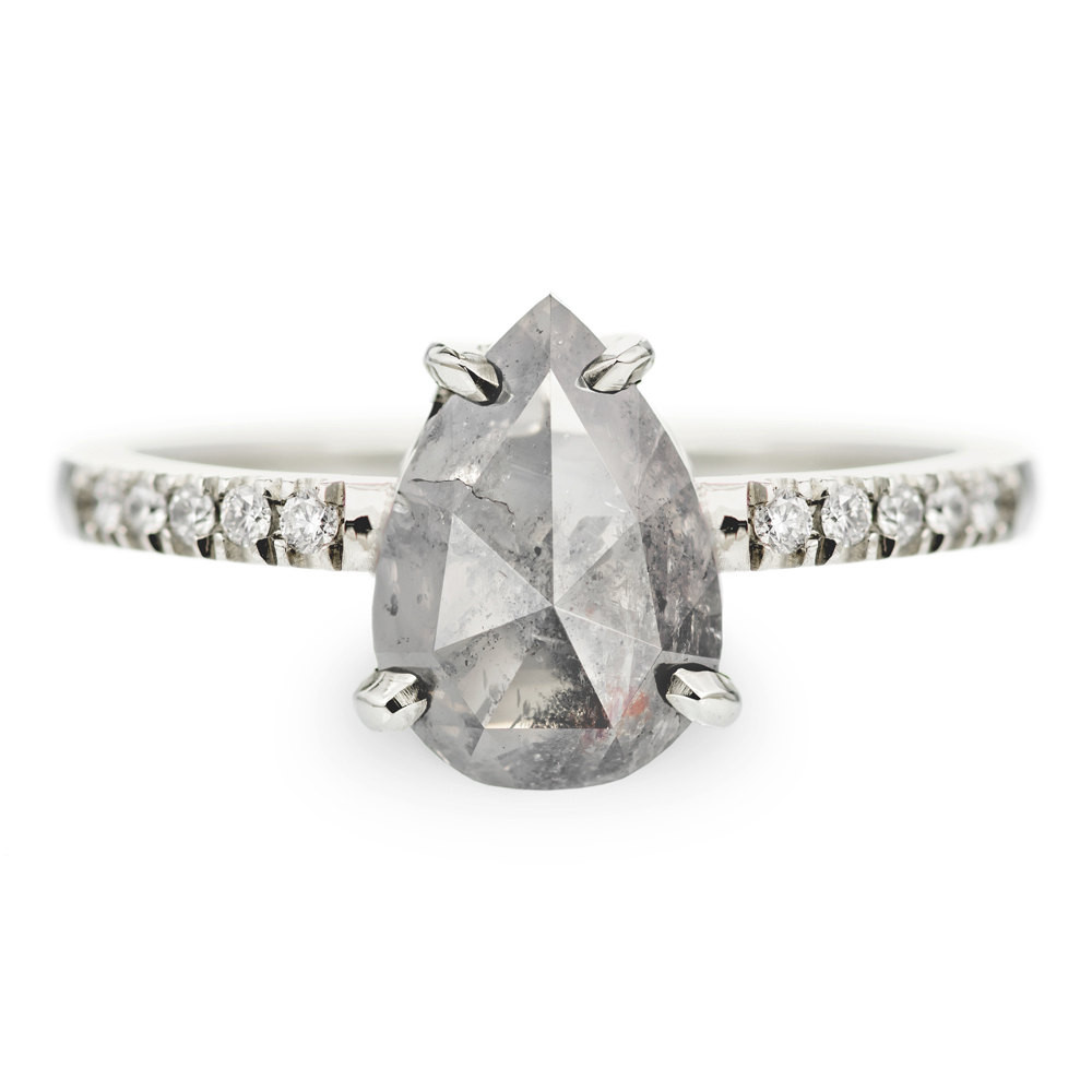 Grey Diamond Engagement Rings
 Grey Diamond Engagement Ring