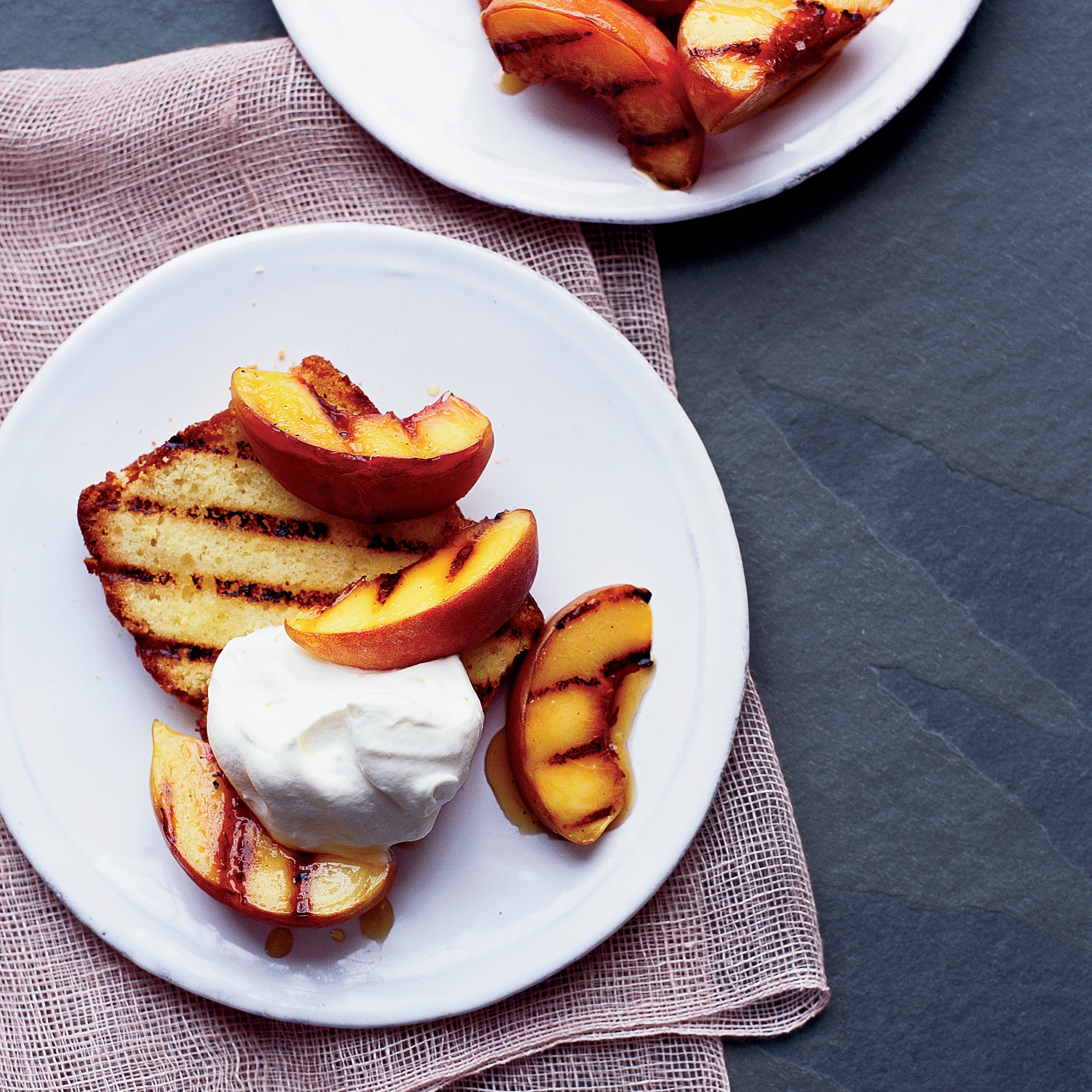 Grilled Pound Cake
 Grilled Lemon Pound Cake with Peaches and Cream Recipe