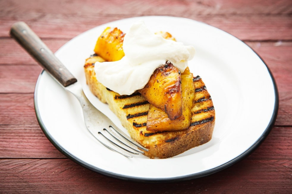 Grilled Pound Cake
 Grilled Pound Cake With Rum Scented Grilled Pineapple