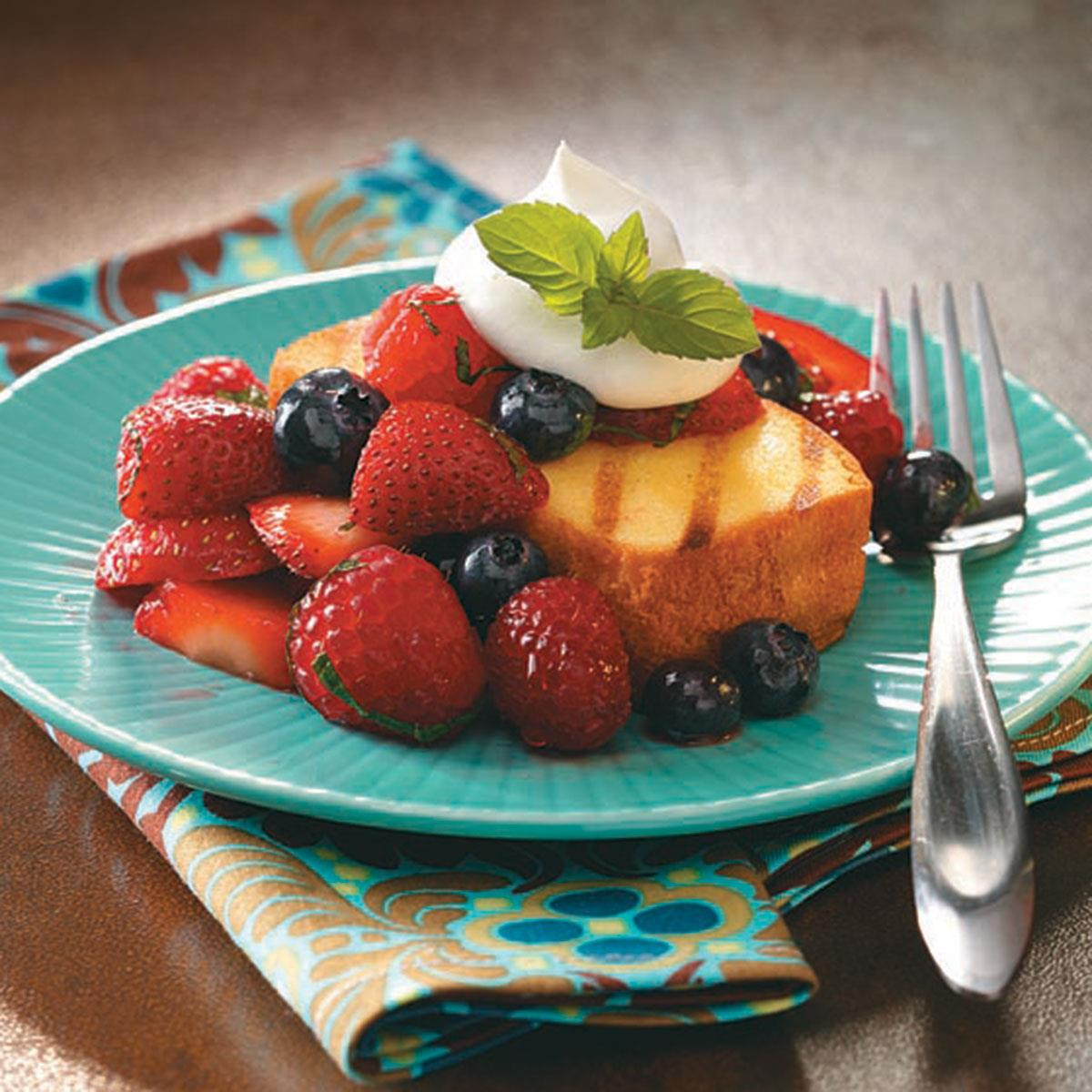 Grilled Pound Cake
 Grilled Pound Cake with Berries Recipe