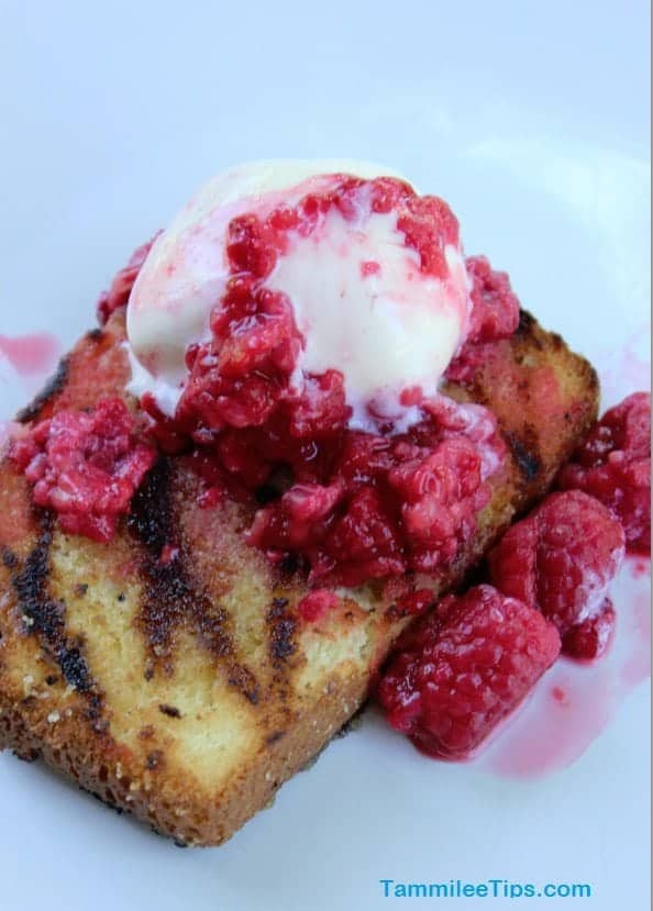 Grilled Pound Cake
 Grilled Pound Cake with Fresh Raspberries
