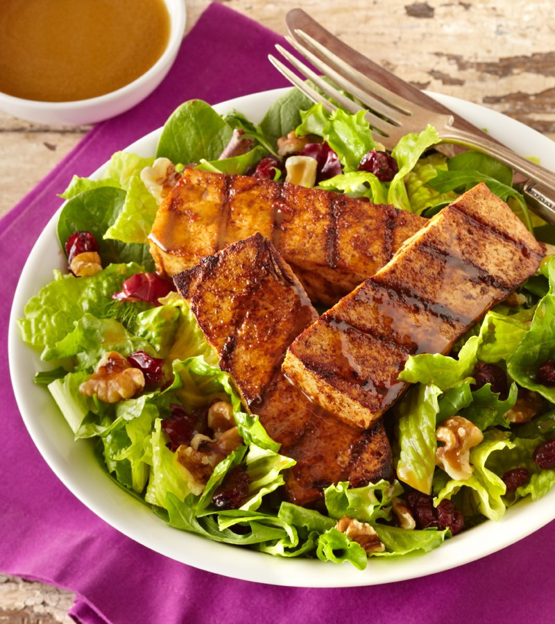 Grilled Tofu Recipes
 Spicy Grilled Tofu Salad Recipe with Balsamic Vinaigrette
