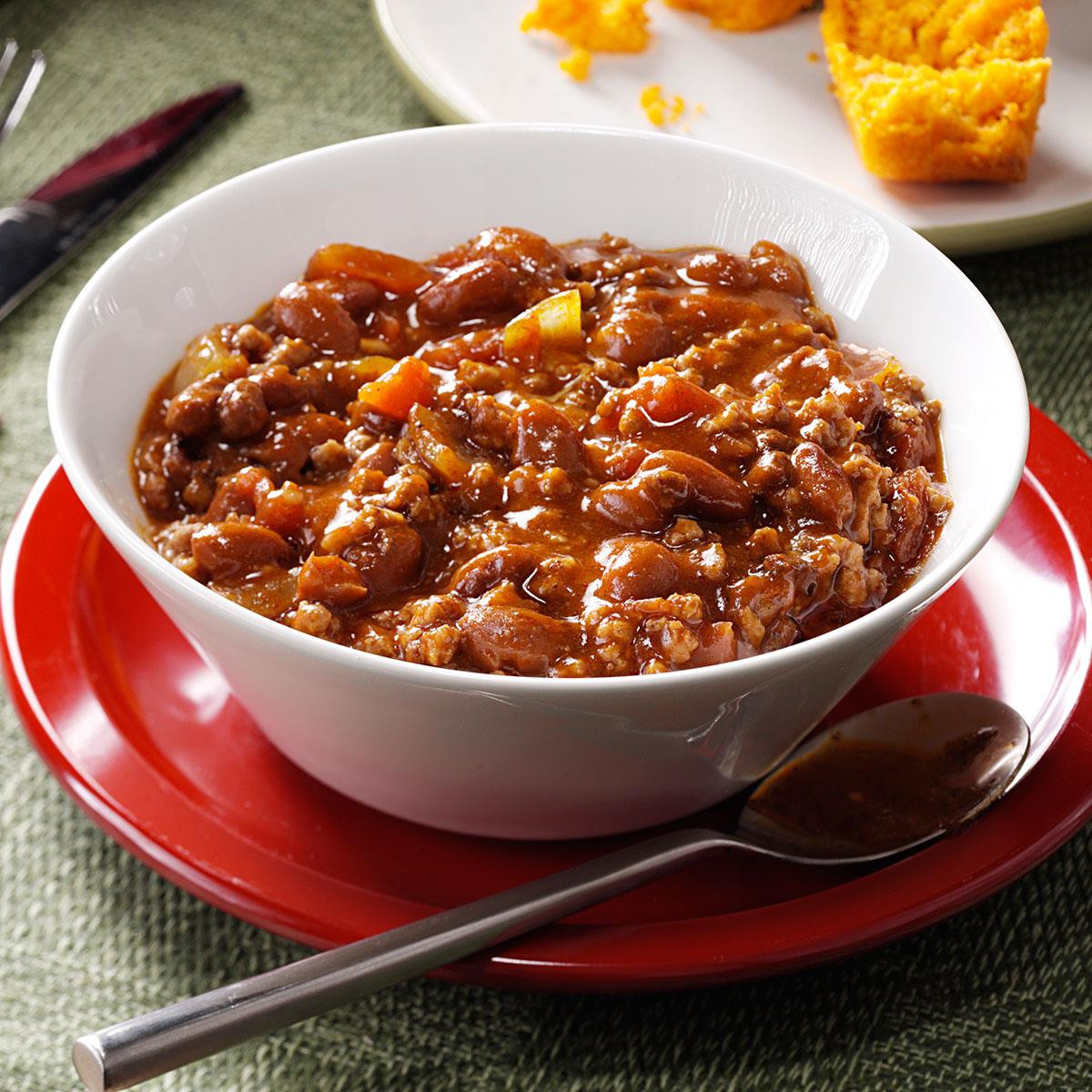 Ground Beef And Bean Chili Recipe
 Hearty Beef & Bean Chili Recipe