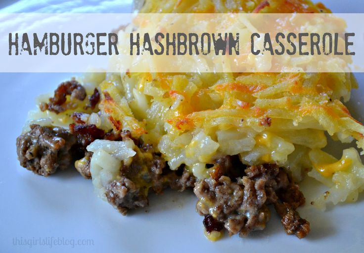 Ground Beef And Hash Brown Casserole
 106 best Things to try images on Pinterest