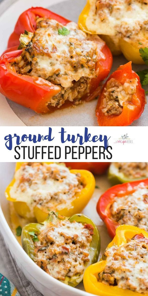 Ground Turkey Freezer Meals
 These make ahead Turkey Stuffed Peppers are a healthy