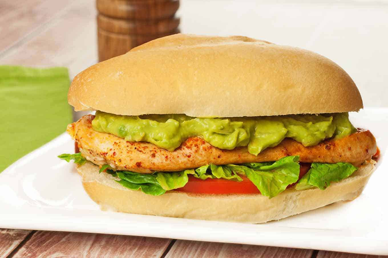 Guacamole Chicken Sandwich
 Pan Seared Chicken Sandwich with Avocado Mayo Recipe
