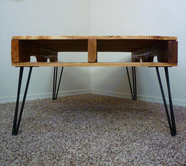 Hairpin Leg Coffee Table DIY
 DIY e Coffee Table with 3 Rod Hairpin Legs
