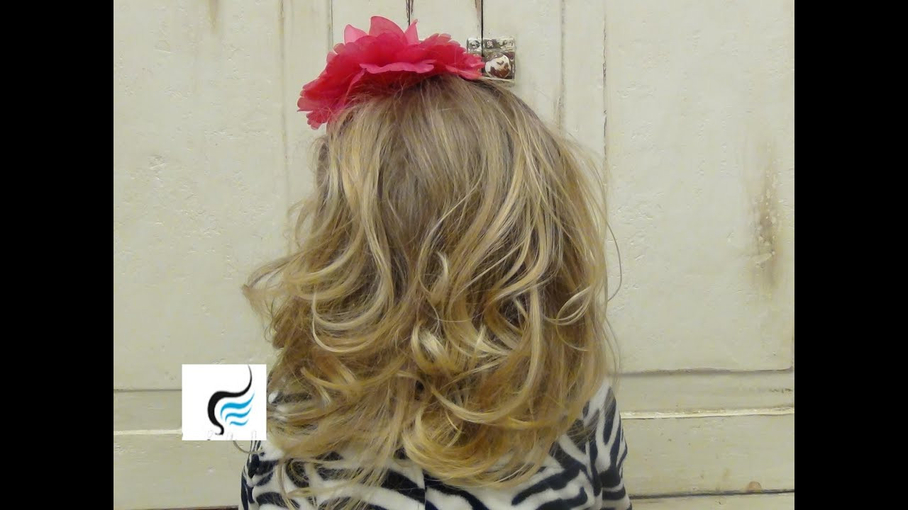 Hairstyle For Little Girls With Long Hair
 How to Curl Little Girls Hair with a Flat Iron Hairstyle
