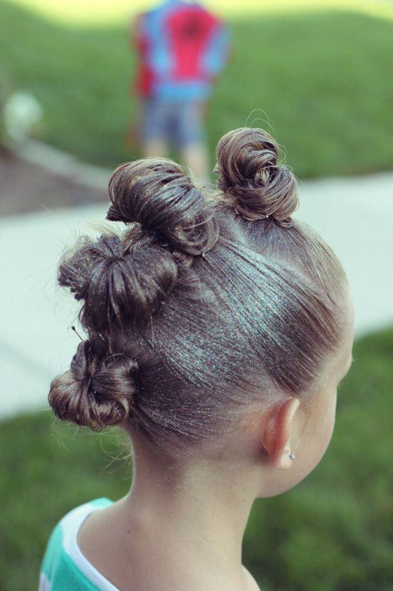 Hairstyle For Little Girls With Long Hair
 Crazy Hair Bun Mohawk
