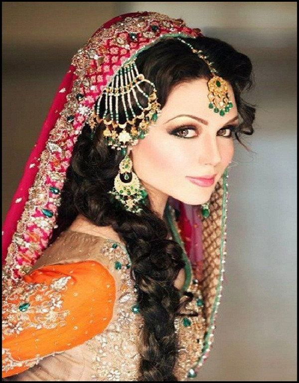 Hairstyle Indian Wedding
 Girls Bridal Makeup Hairstyles School Wedding Long Hair