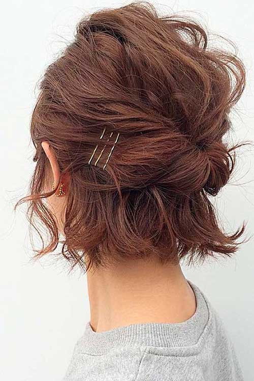Hairstyle Updo For Short Hair
 Eye Catching Updo Hairstyles for Bob Haircuts