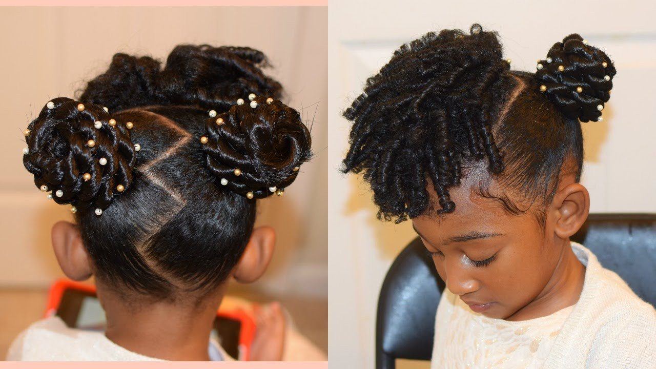 Hairstyles For Black Kids With Short Hair
 KIDS NATURAL HAIRSTYLES THE BUNS AND CURLS Easter