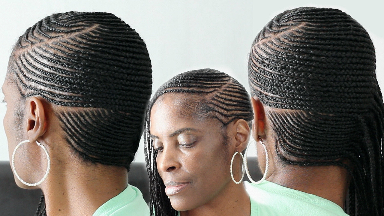 Hairstyles For Braids
 Small Feed in Side Braids Cornrows on Short Natural Hair