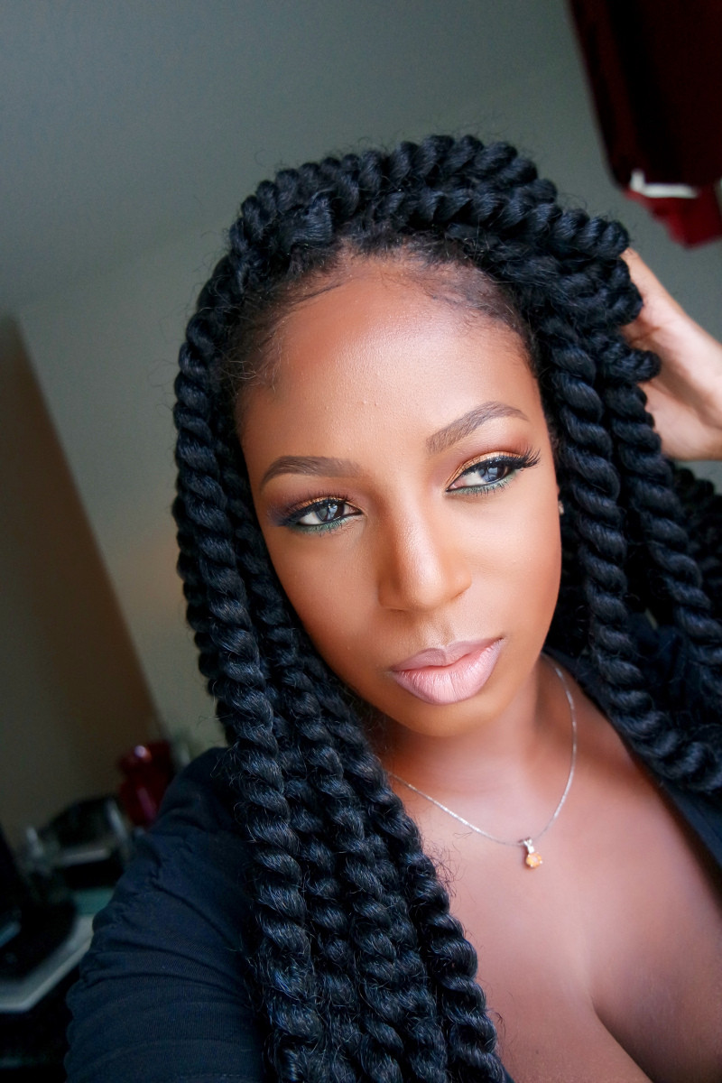 Hairstyles For Crochet Braids
 Passionfruit and Crochet Braids