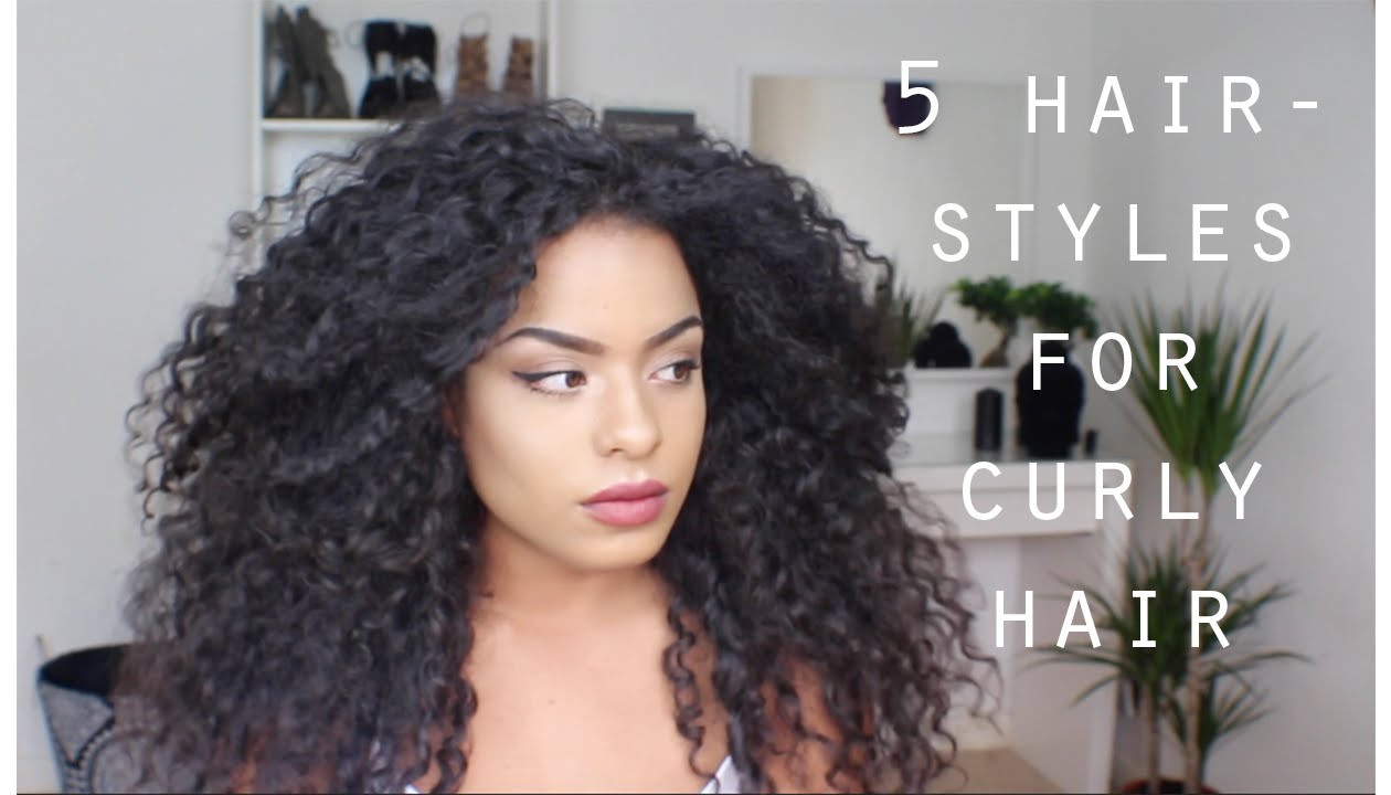Hairstyles For Long Curly Frizzy Hair
 5 QUICK EASY HAIRSTYLES FOR LONG CURLY HAIR