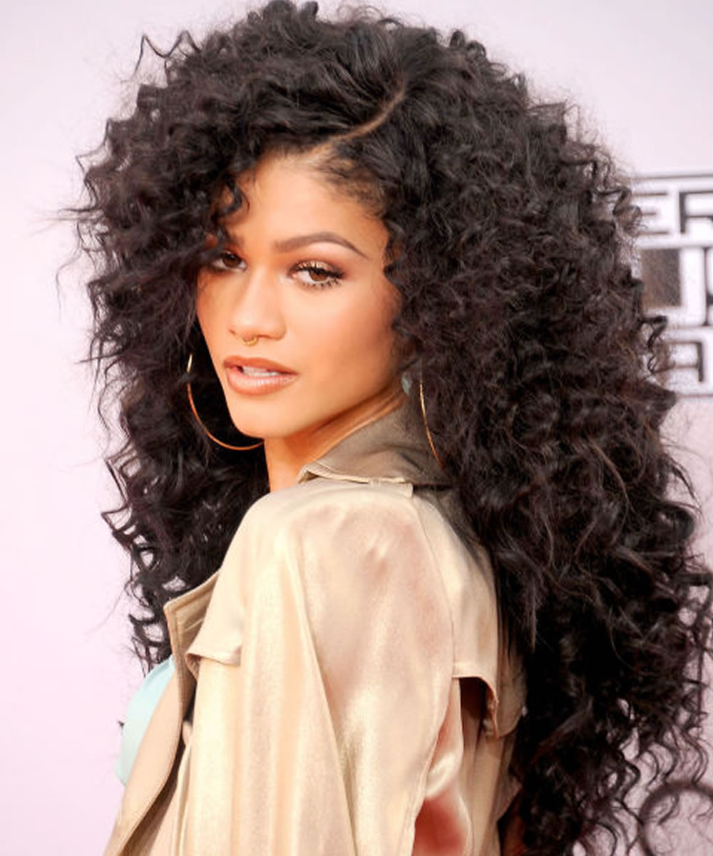 Hairstyles For Long Curly Frizzy Hair
 22 Glamorous Curly Hairstyles and Haircuts for Women