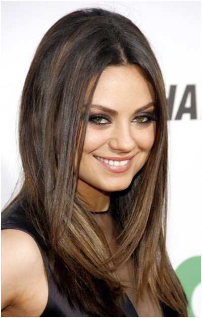 Hairstyles For Medium Straightened Hair
 Medium Straight Hairstyles Trends Mila Kunis Hair