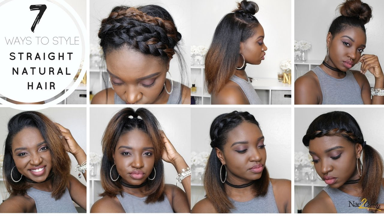 Hairstyles For Natural Straight Black Hair
 7 Styles for Straight Natural Hair