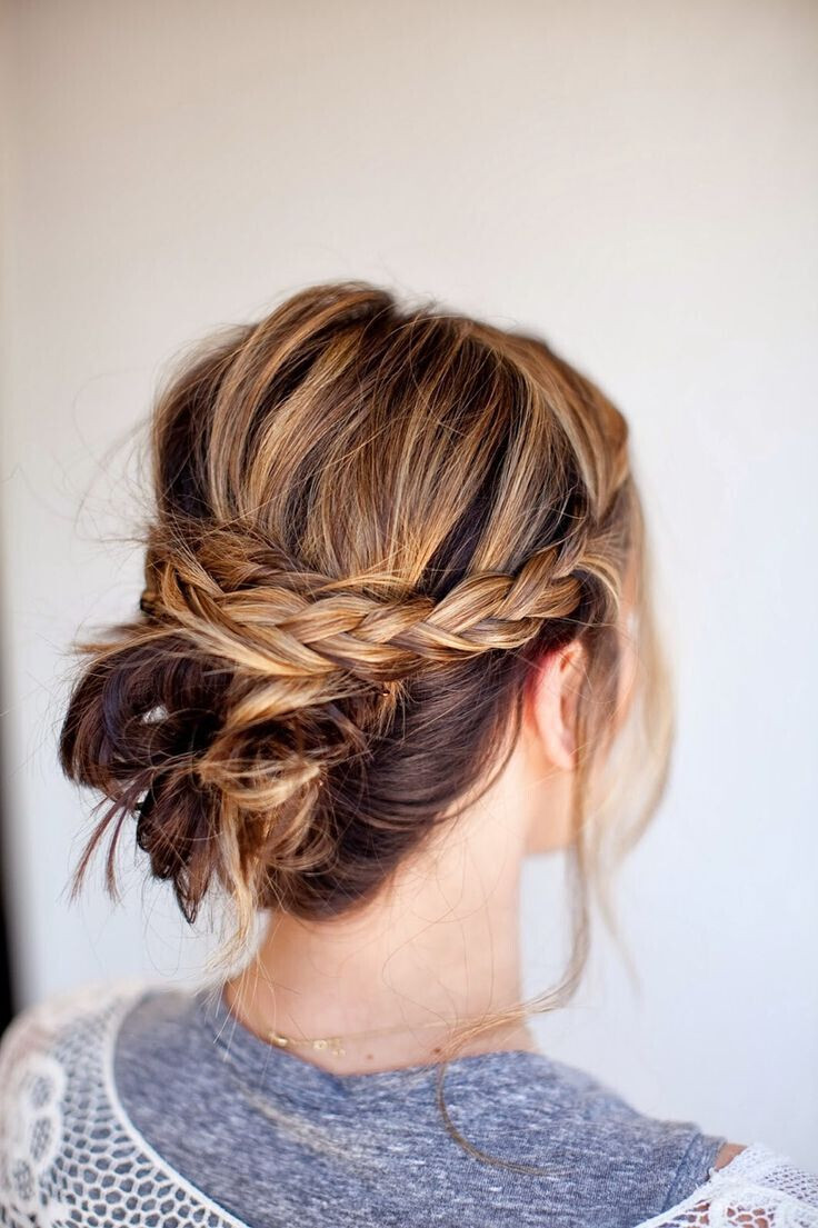 Hairstyles That Are Easy
 20 Easy Updo Hairstyles for Medium Hair Pretty Designs