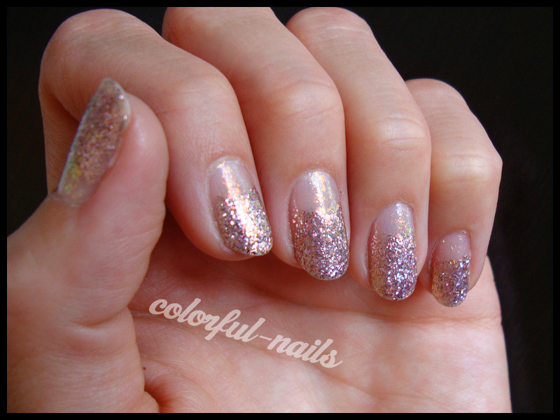Half Glitter Nails
 Colorful Nails