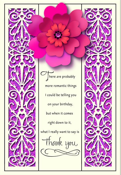 Hallmark Birthday Wishes
 Thank You Romantic Birthday Card Greeting Cards Hallmark