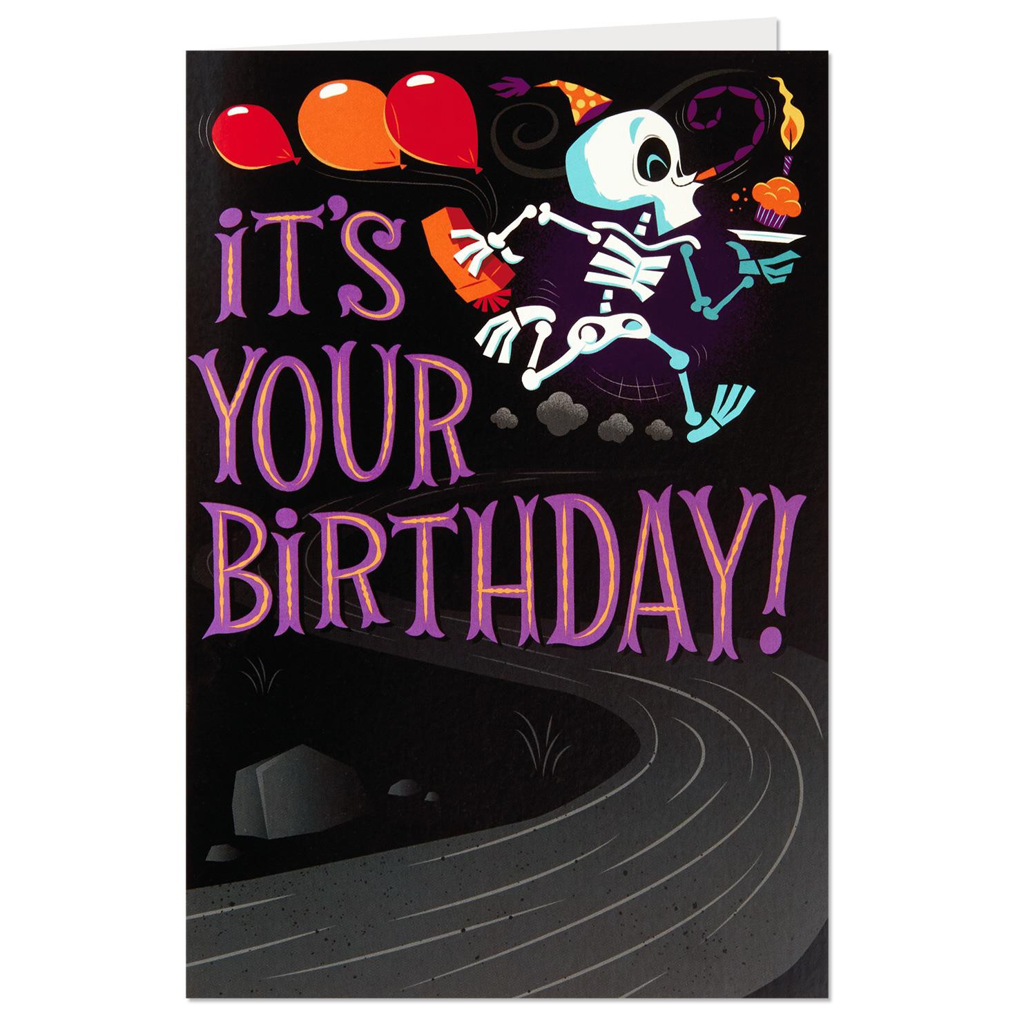 Halloween Birthday Cards
 Party Skeletons Pop Up Halloween Birthday Card Greeting