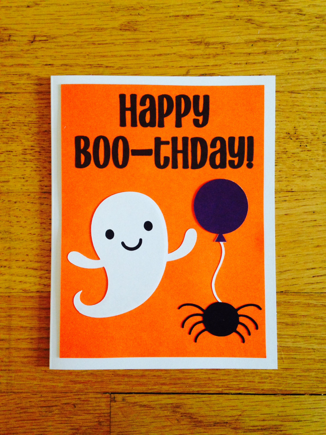 Halloween Birthday Cards
 Happy Birthday Card Happy Boo thday Halloween