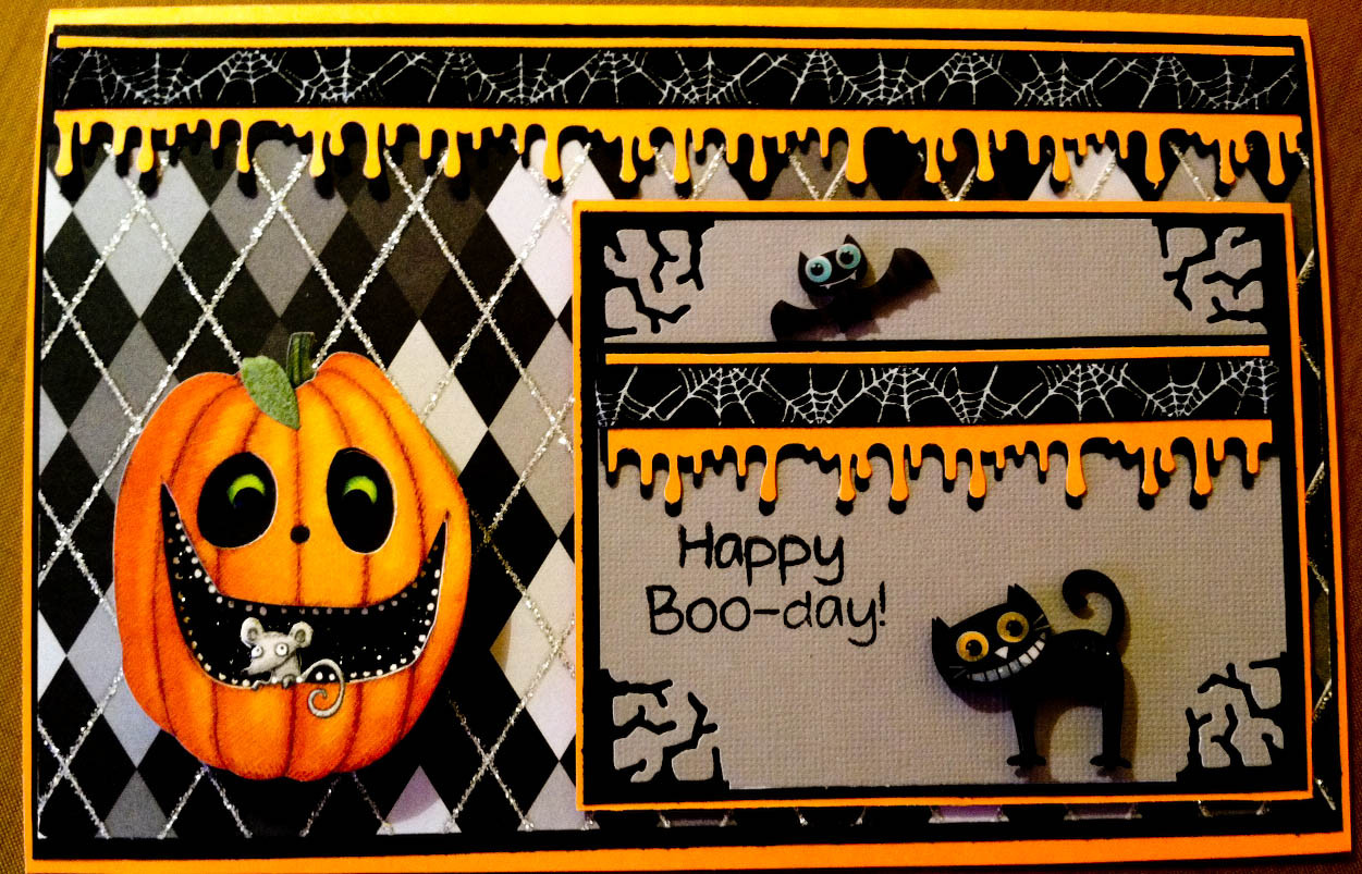 Halloween Birthday Cards
 Country Lady Designs A Halloween Birthday Card