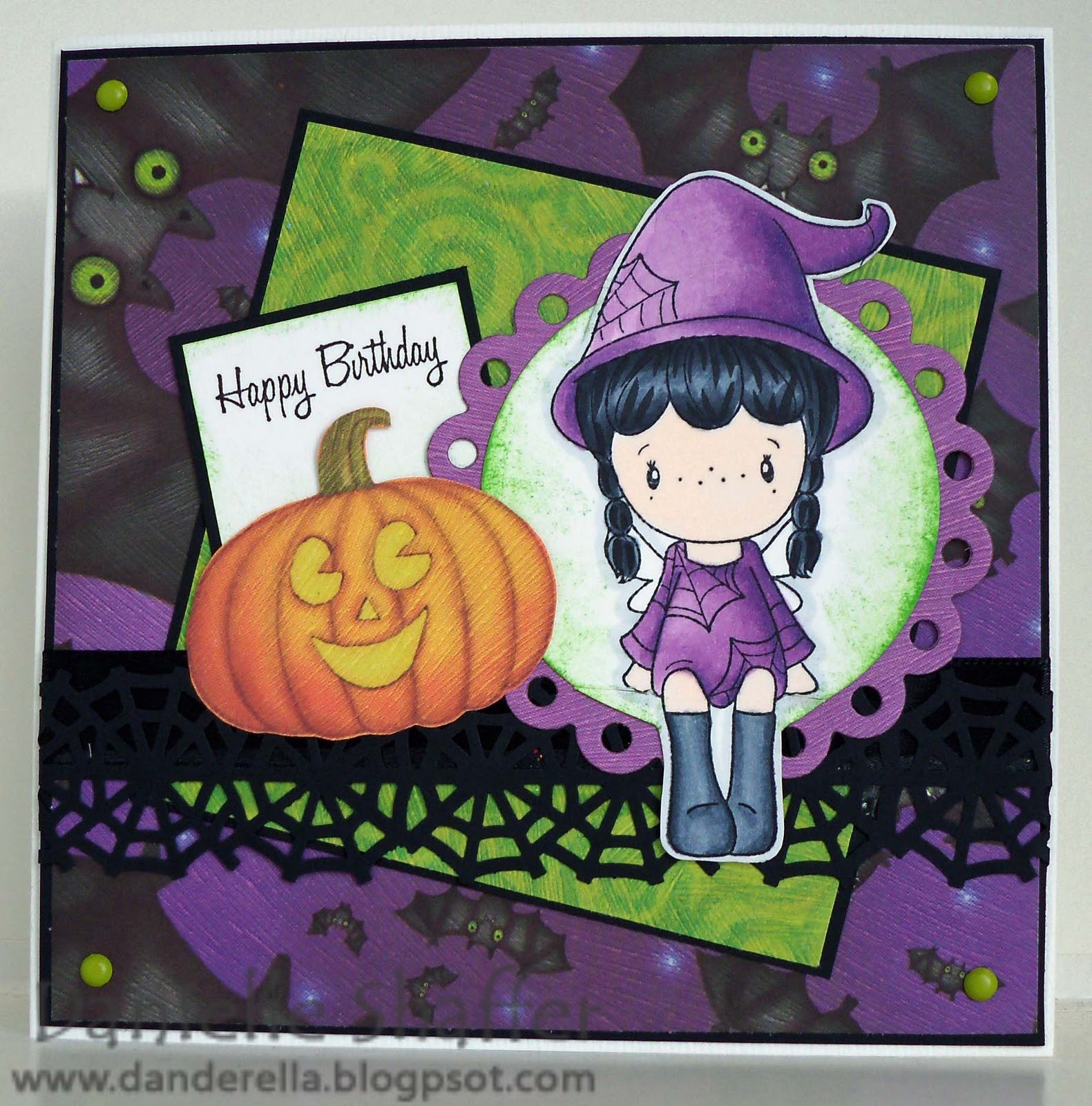 Halloween Birthday Cards
 Danderella Halloween Birthday