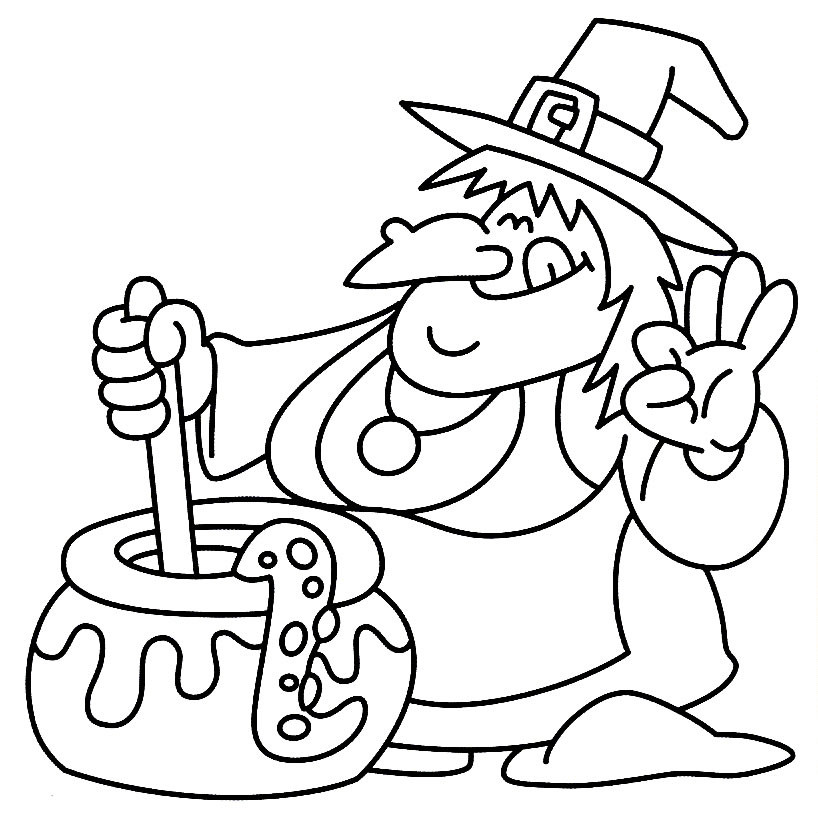 Halloween Coloring Pages For Kids
 24 Free Printable Halloween Coloring Pages for Kids