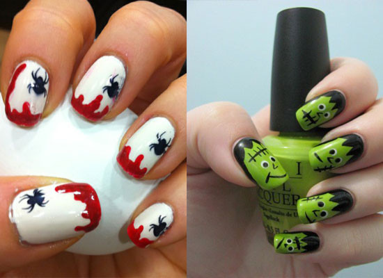 Halloween Nail Designs Pictures
 25 Simple Easy & Scary Halloween Nail Art Designs Ideas