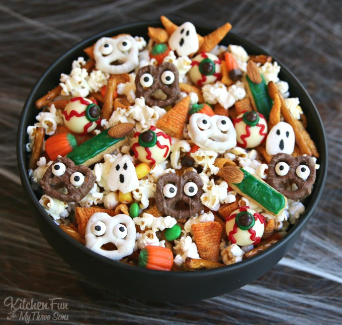 Halloween Snack Ideas For Kids Party
 Halloween Snack Mix Kitchen Fun With My 3 Sons