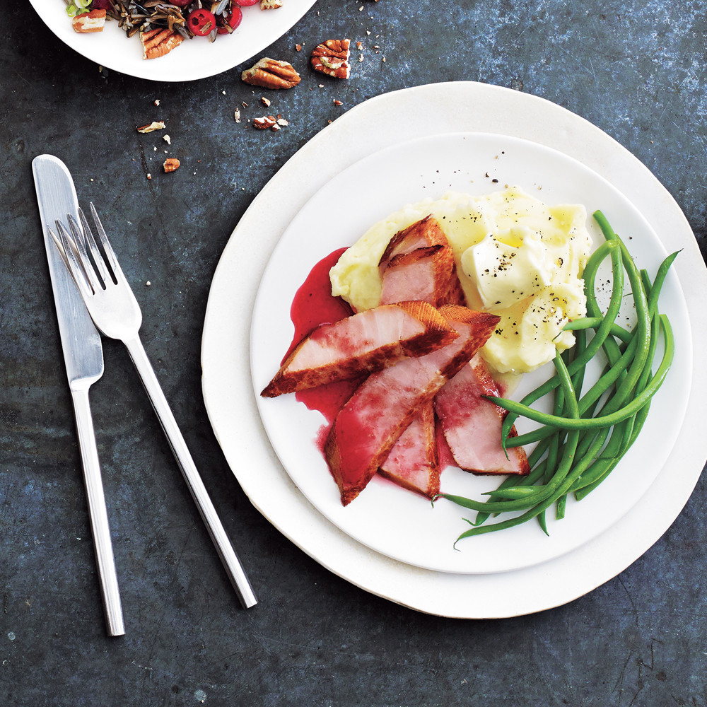 Ham Steak Dinner Ideas
 Ham Steak with Cranberry Mustard Glaze Recipe