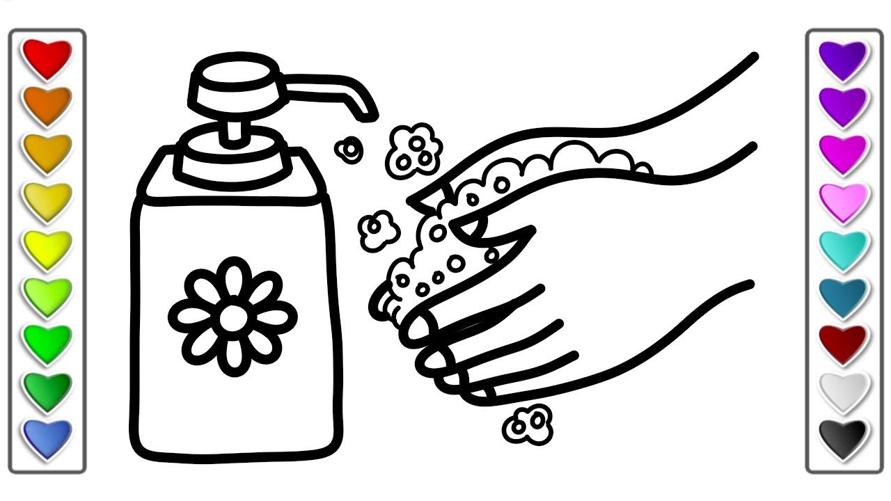 Hand Art For Kids
 How to Draw wash your Hands l Drawing and Coloring Pages