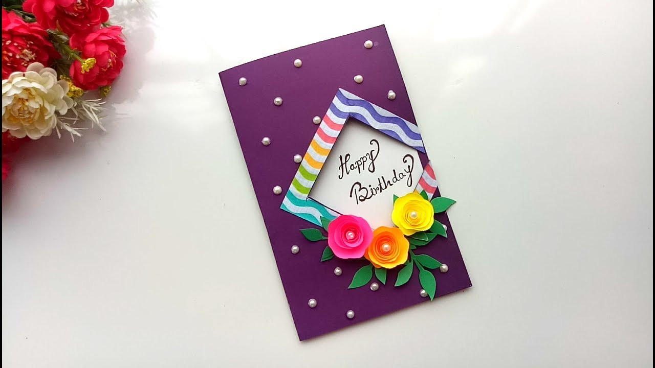 Handmade Birthday Cards For Him
 Beautiful Handmade Birthday card idea DIY Greeting Pop