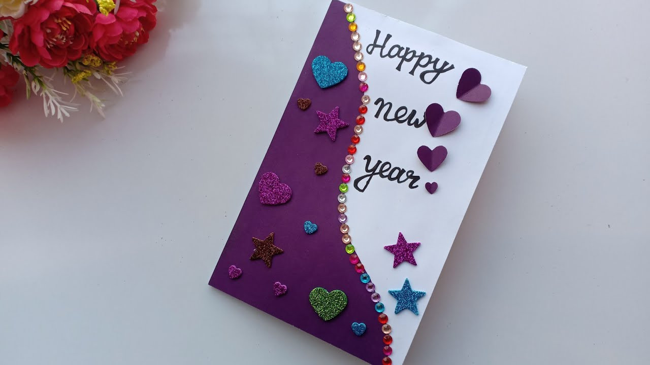 Handmade Birthday Cards For Him
 Beautiful Handmade Happy New Year 2019 Card Idea DIY