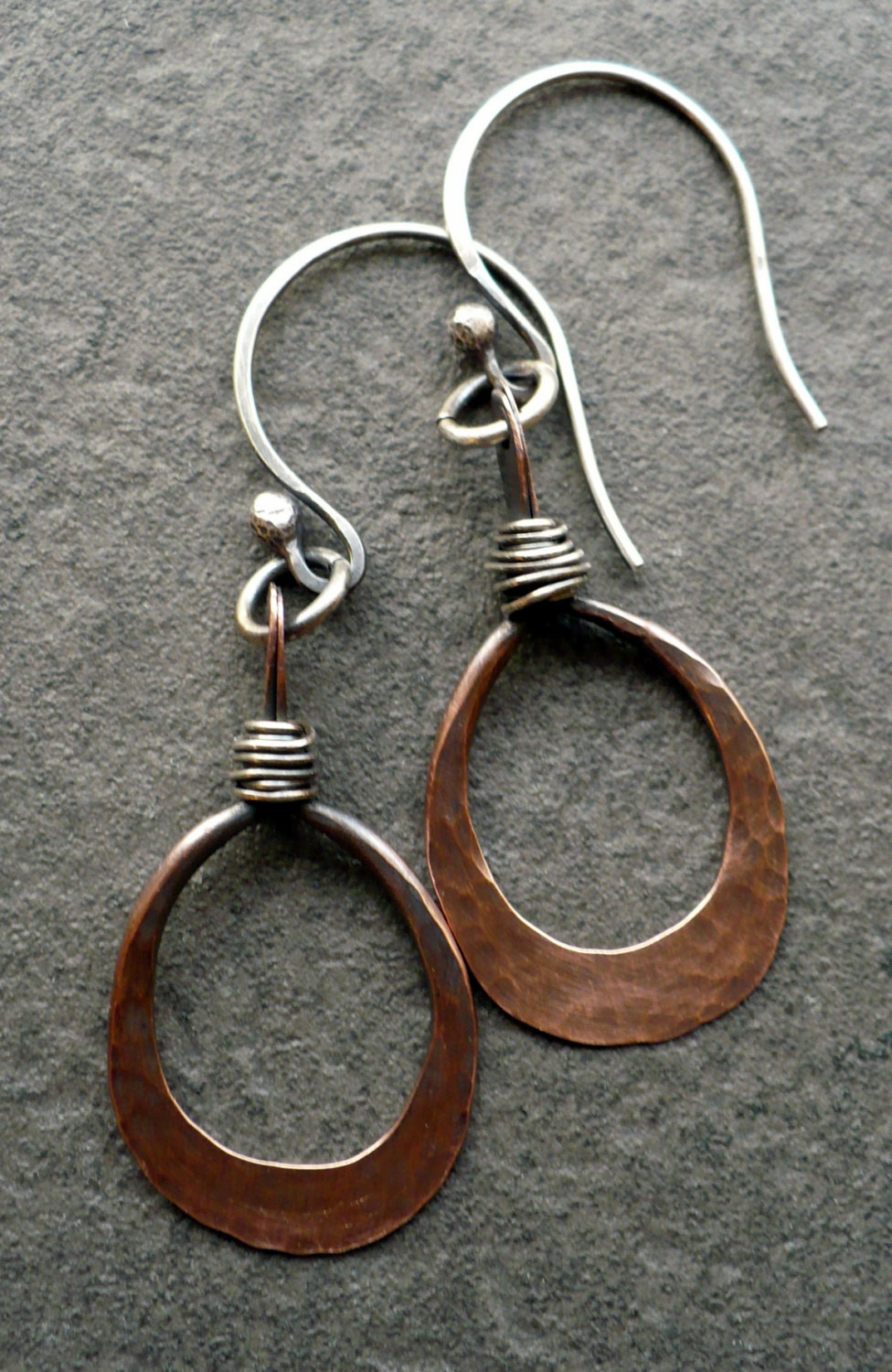 Handmade Copper Earrings
 ENDLESS handmade sterling silver and copper earrings
