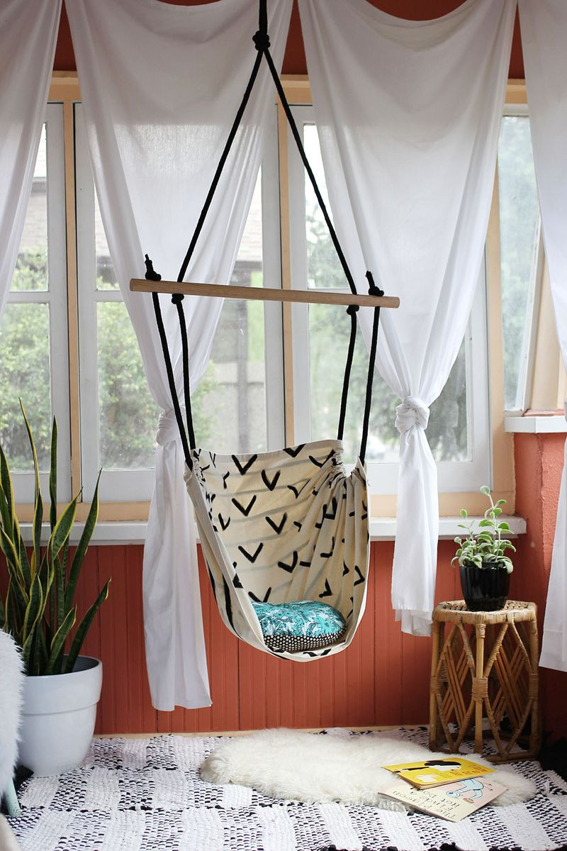 Hanging Chair For Kids Room
 DIY Tutorial Make This Hammock Chair for Your Porch or