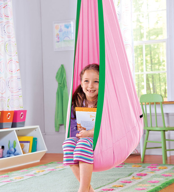 Hanging Chair For Kids Room
 Hugglepod Children s Canvas Hanging Egg Chair