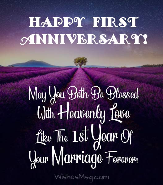 Happy 1St Anniversary Quotes
 1st Anniversary Wishes First Anniversary Messages