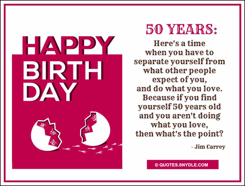 Happy 50 Birthday Quotes
 50th Birthday Quotes Quotes and Sayings